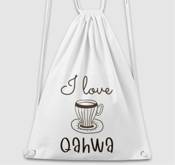 I love Qahwa - török/arab kávé tornazsák