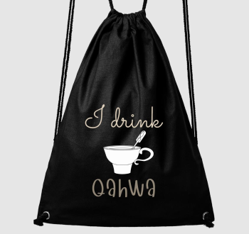 I drink Qahwa - török/arab kávé (világos) tornazsák