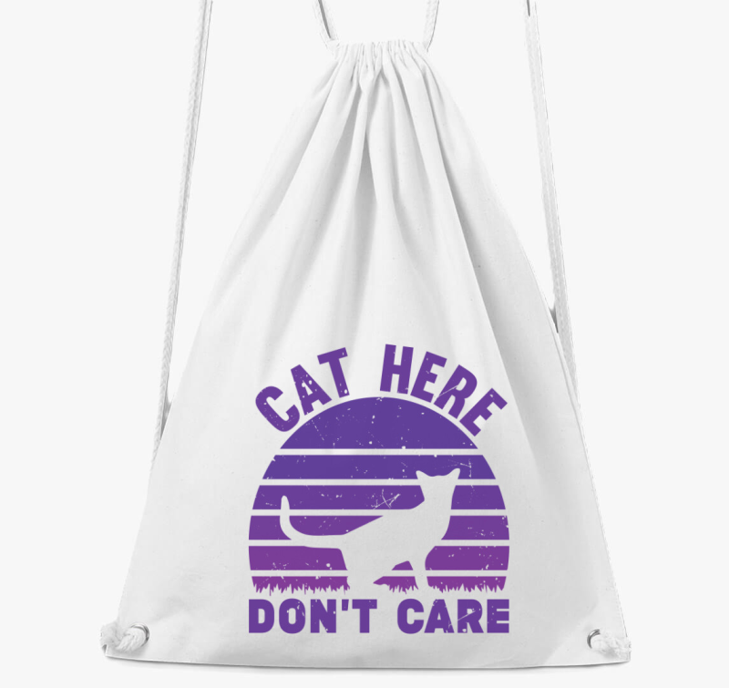 Cat here don't care tornazsák