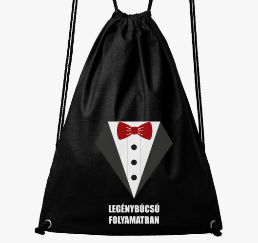 Elegáns legénybúcsús tornazsák...