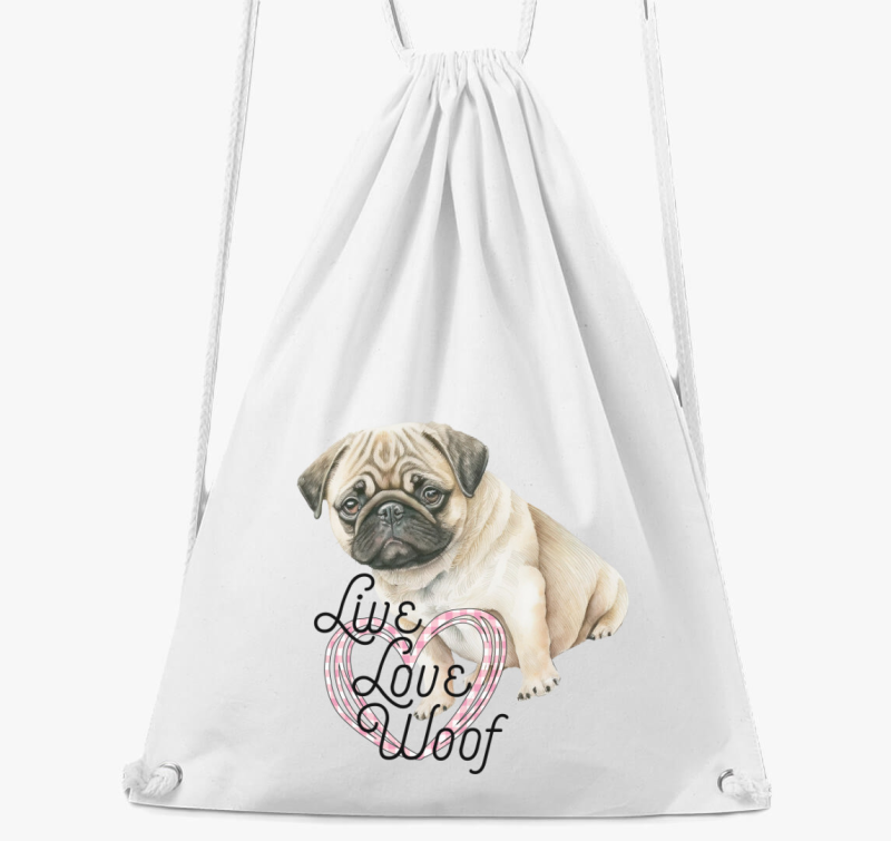 Mopsz szivecskés tornazsák