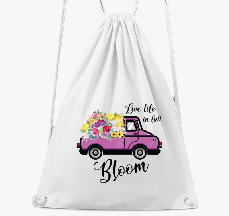 Live life in full bloom tornazsák