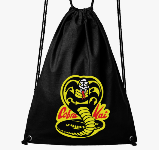 Cobra kai logó tornazsák