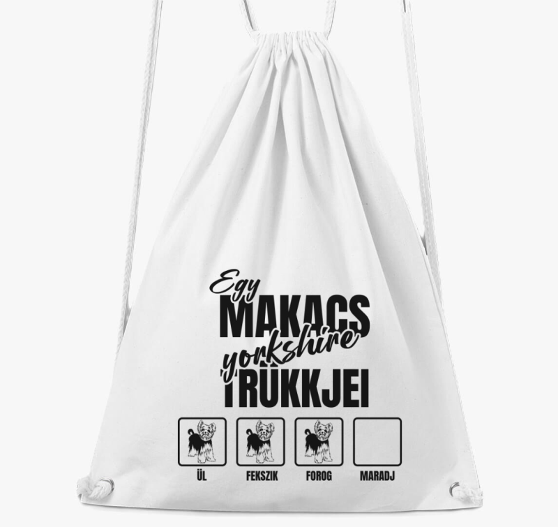 Egy makacs yorkshire trükkjei tornazsák