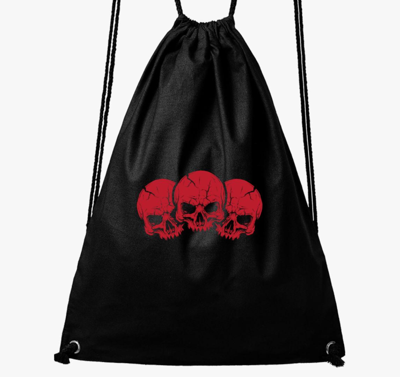 3 red skulls tornazsák