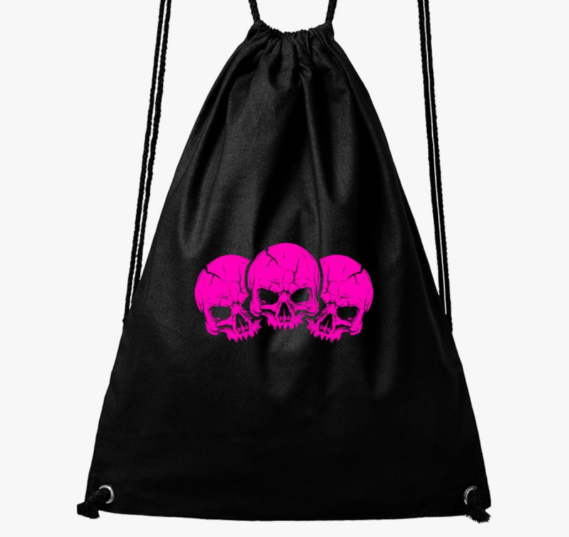 3 pink skulls tornazsák
