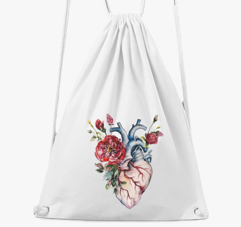 Szív virágos anatómia tornazsák