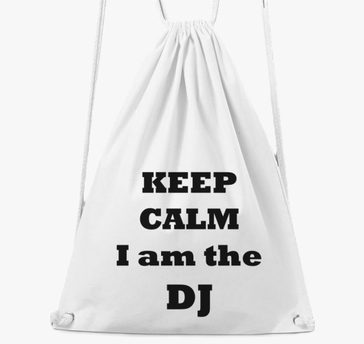 Keep calm DJ tornazsák