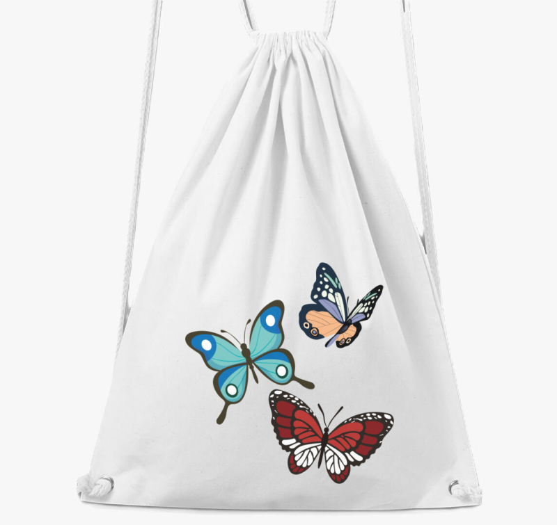 3 gyönyörű pillangós tornazsák