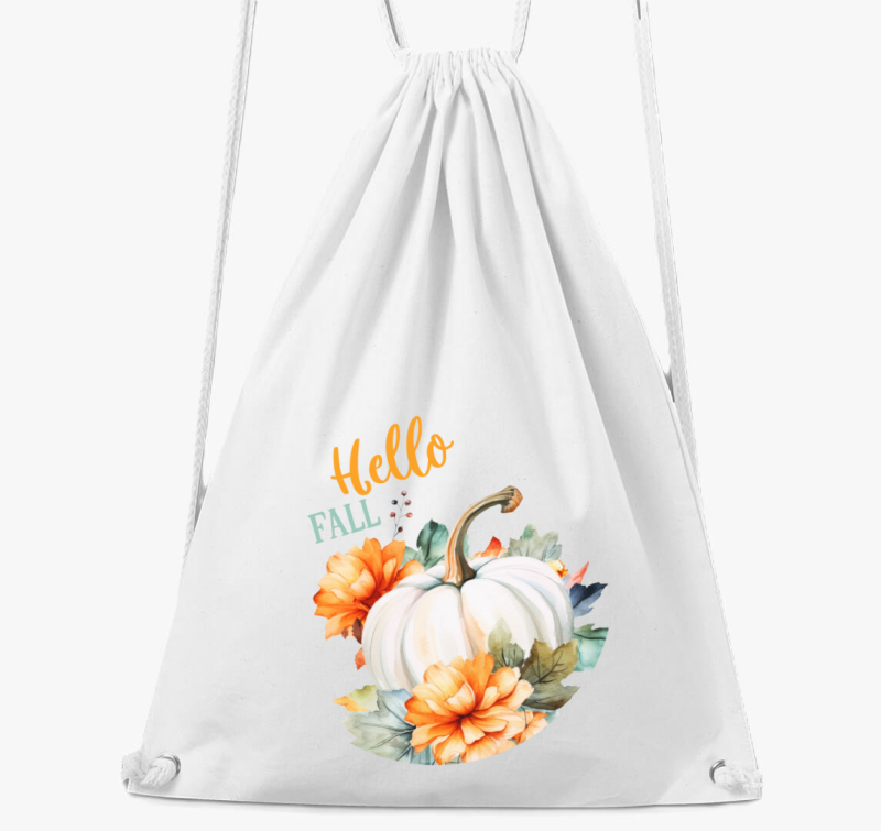 Hello fall pumpkin tornazsák