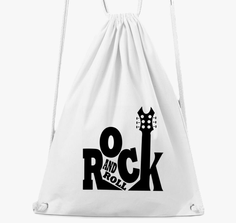 Rock and roll feliratú tornazsák