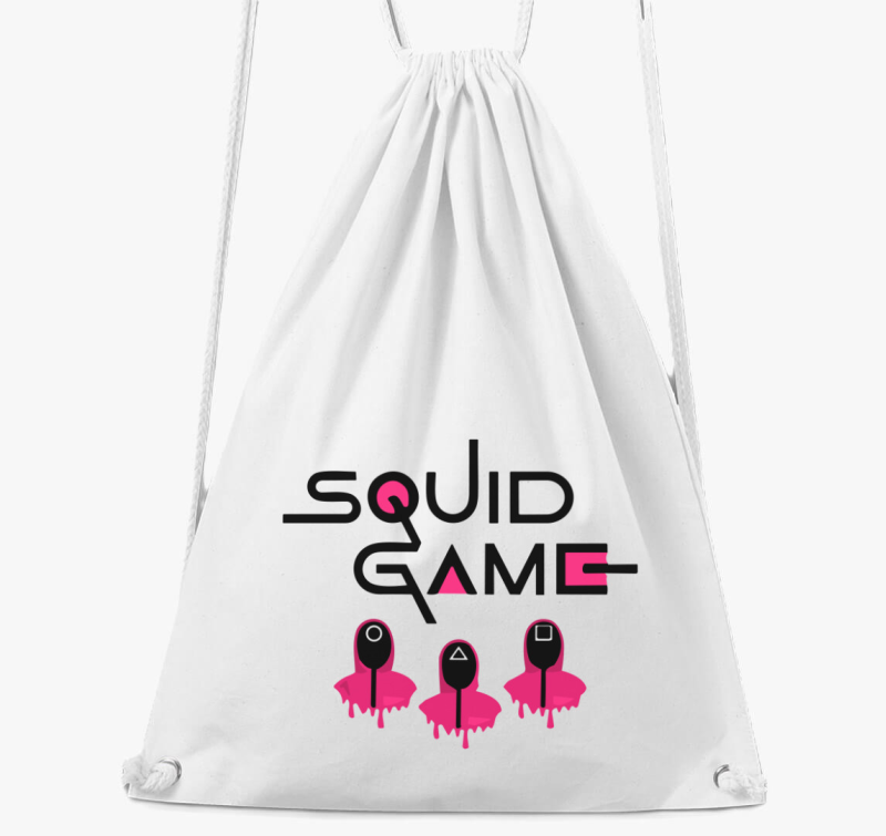 Squid Game feliratú tornazsák