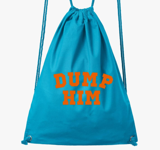 DUMP HIM orange tornazsák