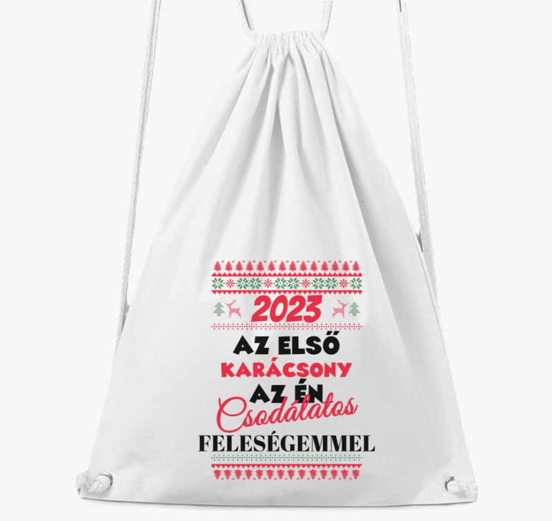 Az első karácsony a feleségemmel tornazsák