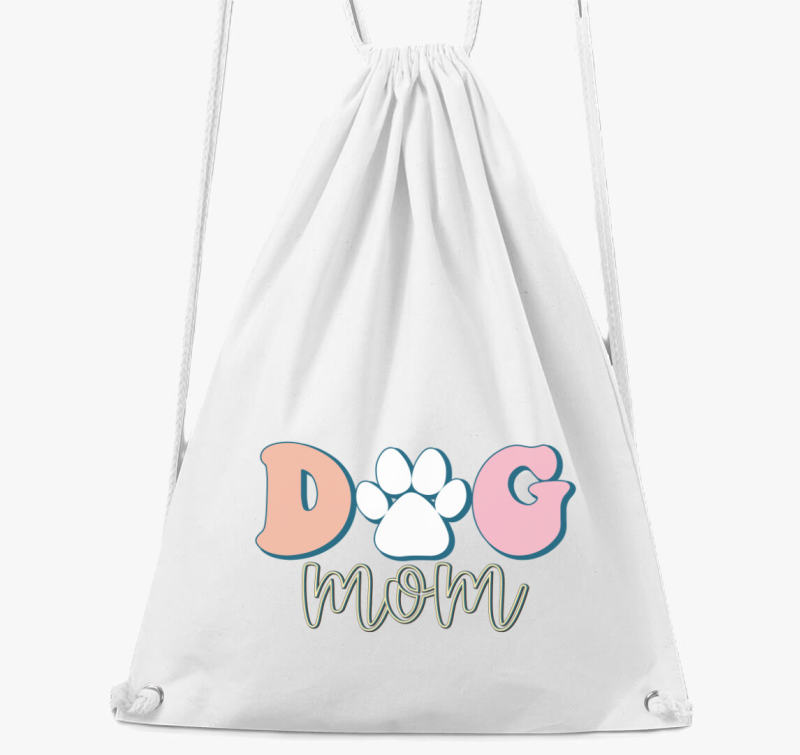 Dog Mom pasztell tornazsák