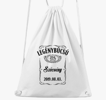Legénybúcsú csapat tornazsák - Egyedi város + dátum megadással!