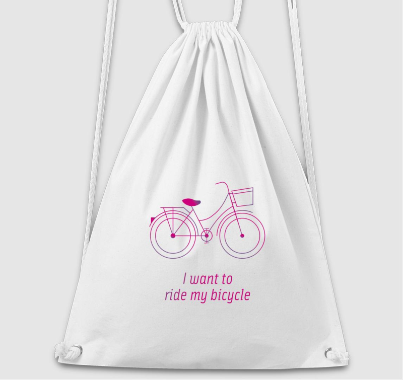 Biciklis tornazsák - I want to ride my bicycle