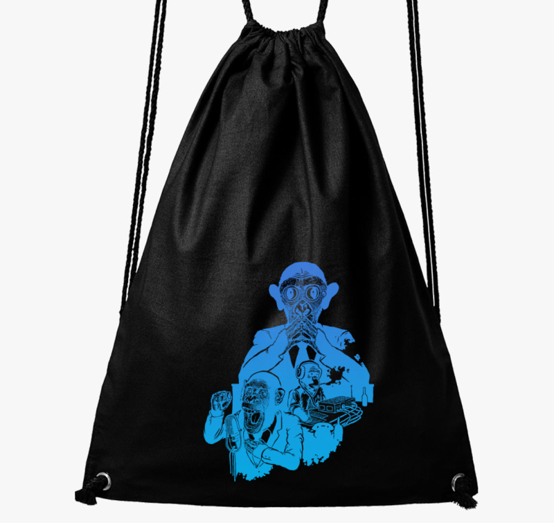 Nem hall, nem lát, nem beszél majmos tornazsák