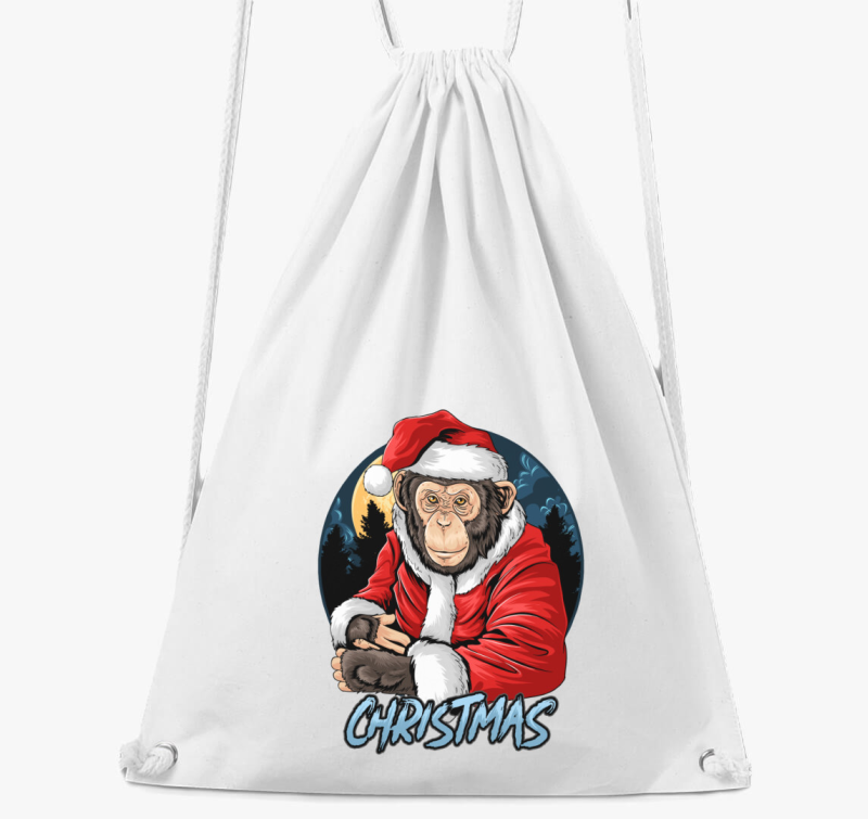 Csimpánz Mikulás tornazsák