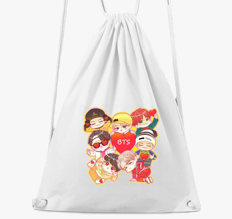 BTS tagok chibi art tornazsák