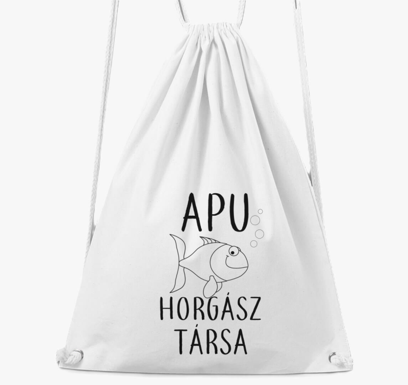 Apu horgász társa-gyerek tornazsák