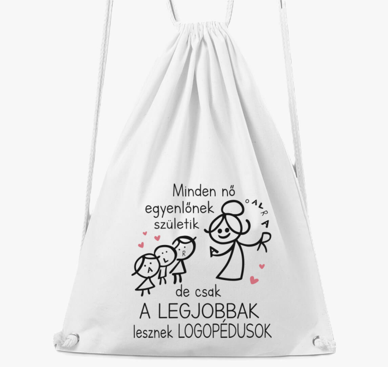 Logopédus tornazsák hölgyeknek