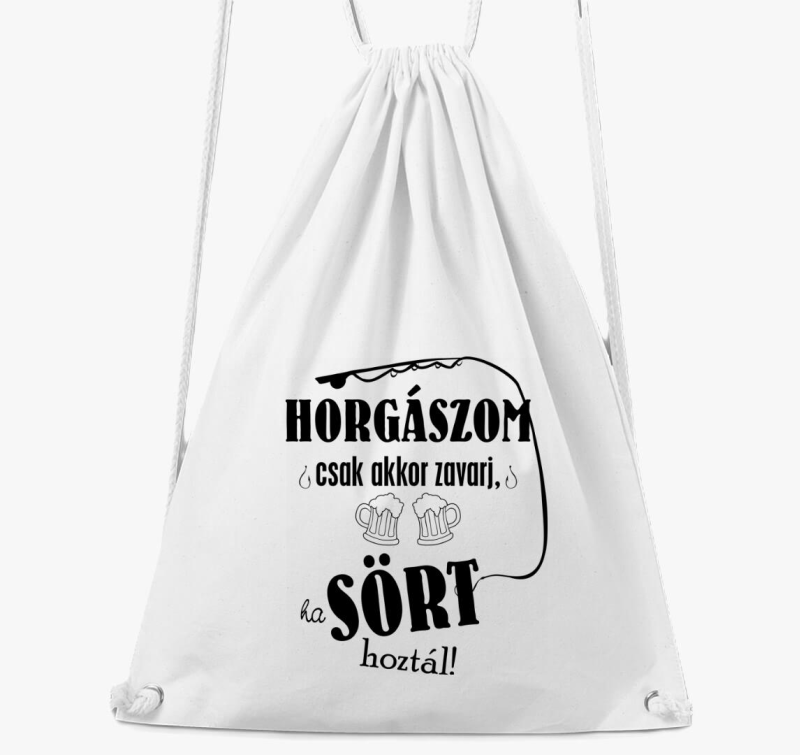 Horgászos Sörös tornazsák