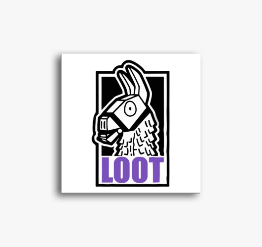 Fornite Loot purple vászonkép...