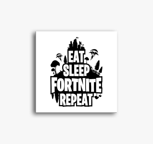 Eat sleep fornite repeat vászo...