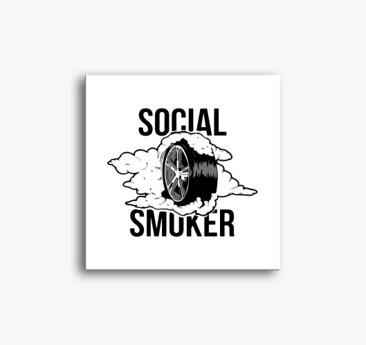 Social smoker vászonkép