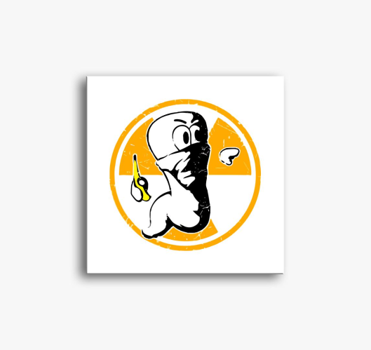 Worms banana vászonkép