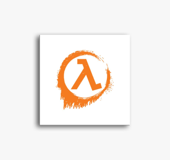 Half Life logo vászo