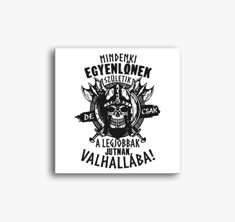 Mindenki egyenlőnek születik valhalla vászonkép