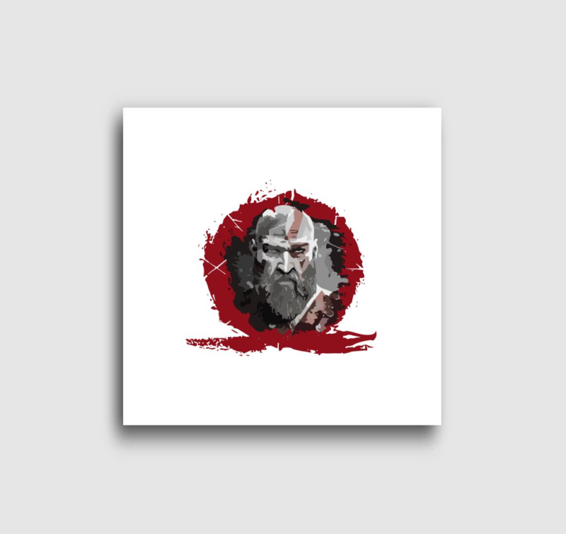 God of war kratos face vászonkép