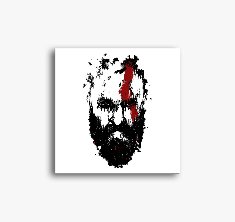 God of war dotted face vászonkép