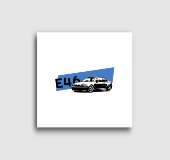 BMW E46 feliratos vászonkép