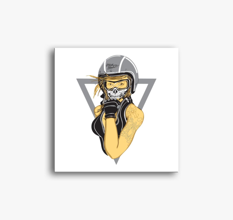 Biker Babe vászonkép