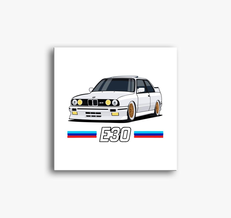 BMW e30 autó vászonkép