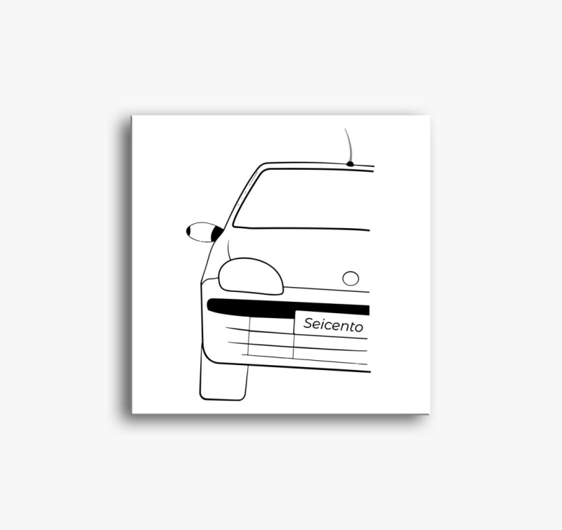 Fiat Seicento vászonkép