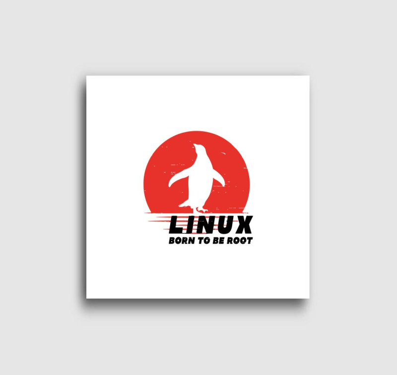 Linux born to be root vászonkép