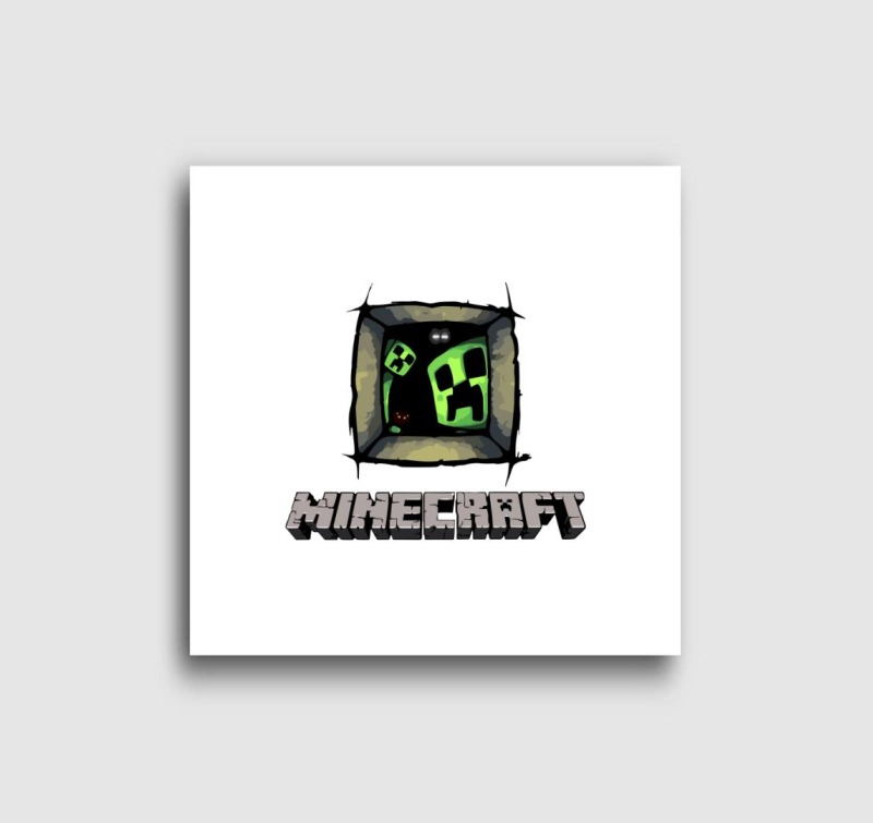 Minecraft window zombie vászonkép