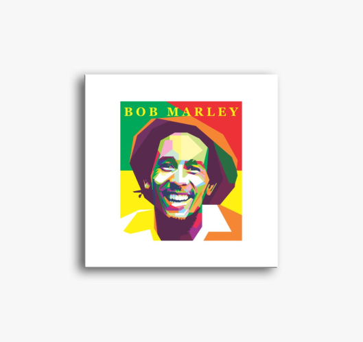 Bob Marley színes portré vászo...
