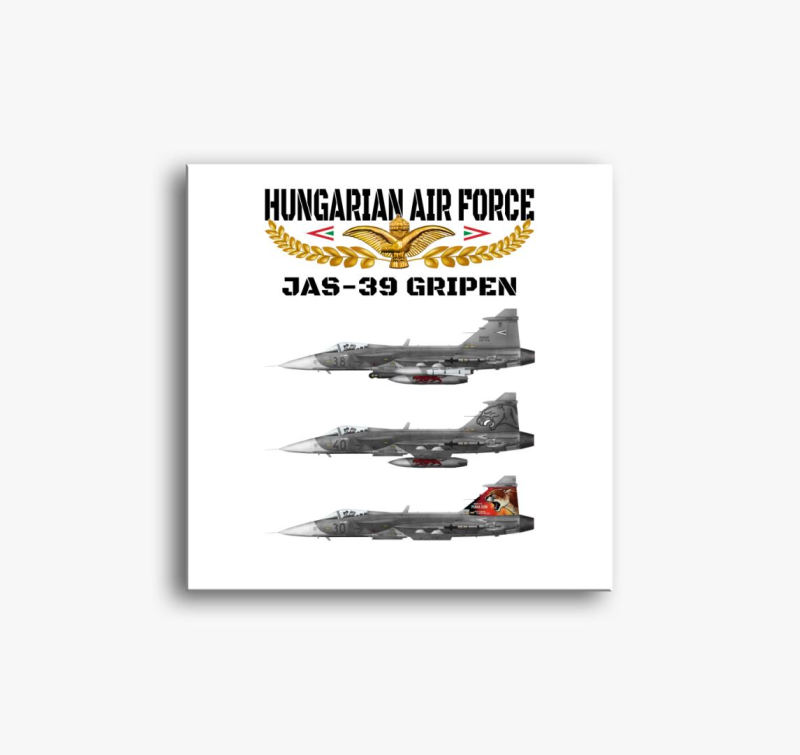 Aranysas JAS-39 3 vászonkép