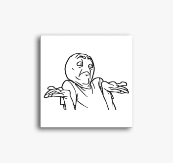 Meme face vászonkép
