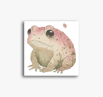 Sad pink frog vászon