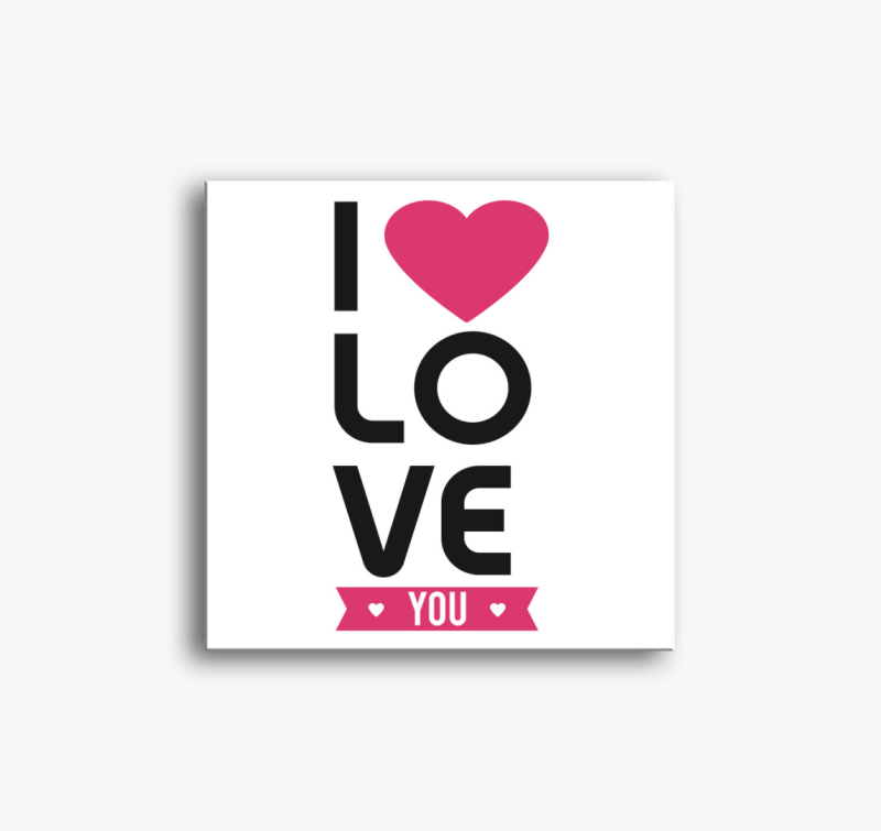 ILoveYou felirat vászonkép