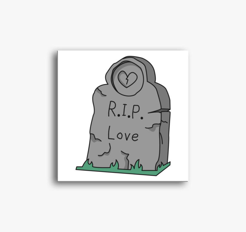 RIP love vászonkép