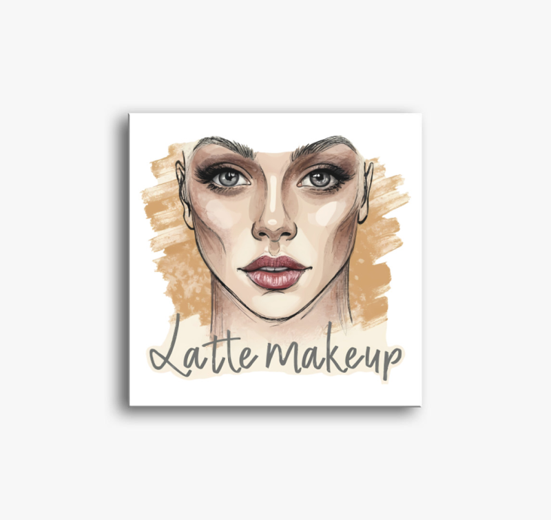 Latte makeup art vászonkép