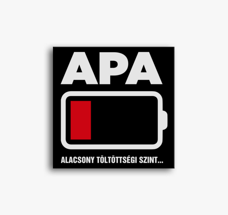 Apa fáradt vászonkép