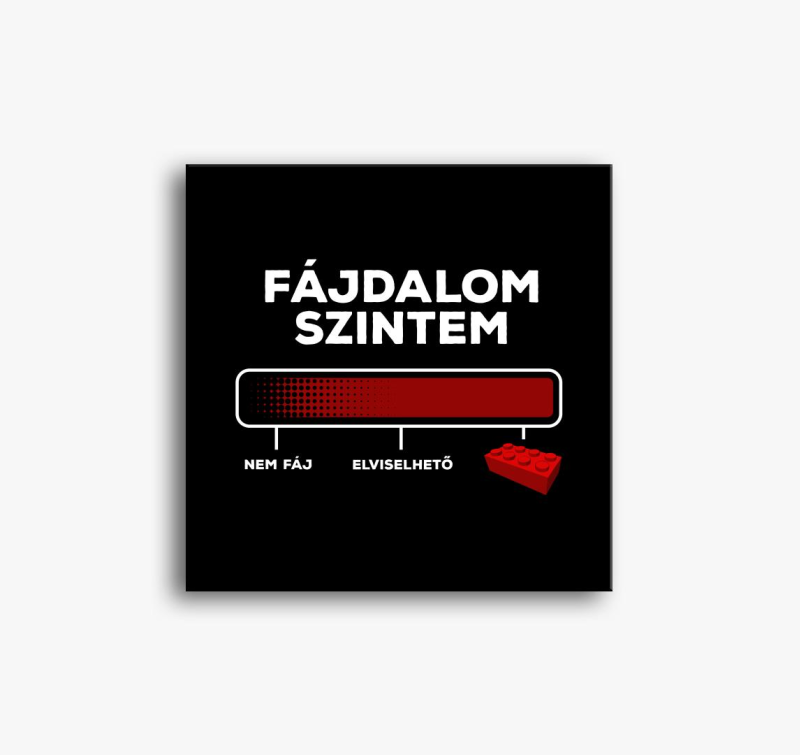 Fájdalom szint vicces vászonkép